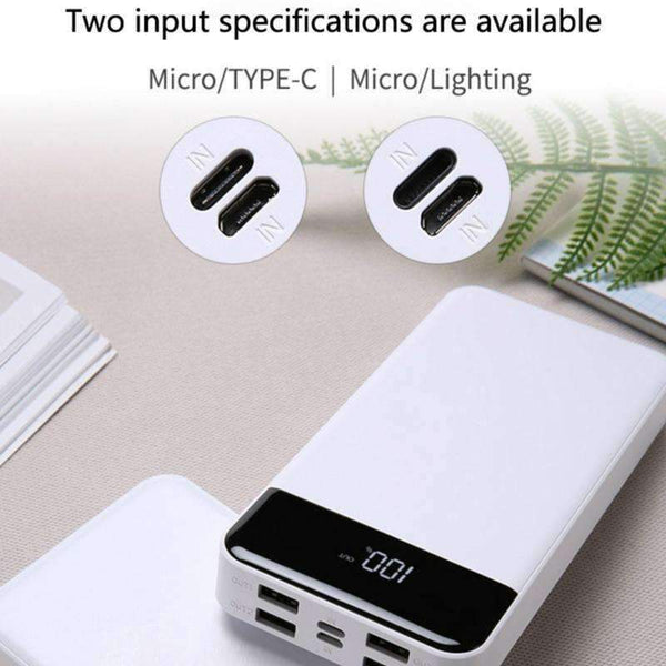 Planet Gates 30000 mAh 4 USB mobile power LCD digital display portable charger bateria externa for iphone x Samsung xiaomi