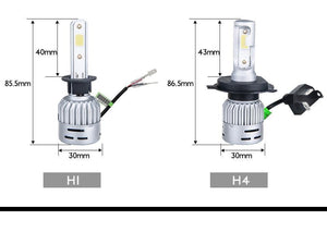 Planet Gates 3000K / H1 H1 H4 LED 12V 8000lm Mini Car Bulb Headlight H8 H9 H11 HB3 HB4 COB 72W 6500K 3000K 8000K 24V LED H7 Auto Lamp Car Light