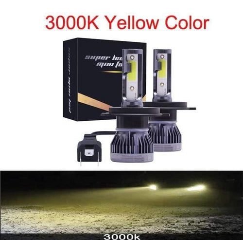 Planet Gates 3000K / H11 Mini H4 H7 LED Car Headlight Kit 6000K 3000K 8000K 72W 12000LM H1 H11 9005 HB3 9006 HB4 H8 6000K Bulbs Car Accessories