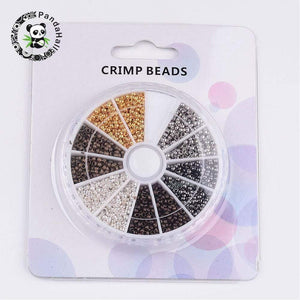 Planet Gates 3000pcs Crimp End Beads Jewelry Findings For Necklace Earring Bracelets DIY Making 2mm  Mixed Color  Hole: 1.2mm; 500pcs/color