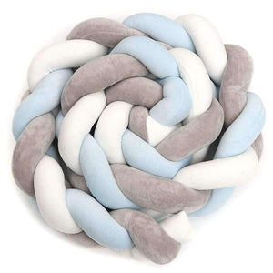 Planet Gates 300CM Baby  Child Soft Knit Knot Ball Long Pillow Strip Baby Bedding Stuffs Kids Room Decoration Baby Bed Bumper