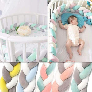 Planet Gates 300CM Baby  Child Soft Knit Knot Ball Long Pillow Strip Baby Bedding Stuffs Kids Room Decoration Baby Bed Bumper