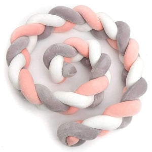 Planet Gates 300CM Baby  Child Soft Knit Knot Ball Long Pillow Strip Baby Bedding Stuffs Kids Room Decoration Baby Bed Bumper