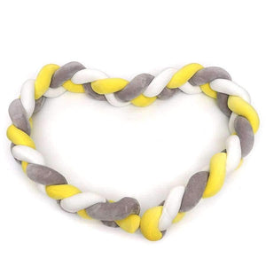 Planet Gates 300CM Baby  Child Soft Knit Knot Ball Long Pillow Strip Baby Bedding Stuffs Kids Room Decoration Baby Bed Bumper