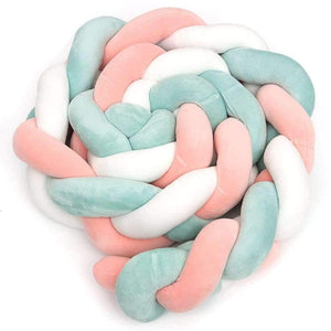 Planet Gates 300CM Baby  Child Soft Knit Knot Ball Long Pillow Strip Baby Bedding Stuffs Kids Room Decoration Baby Bed Bumper