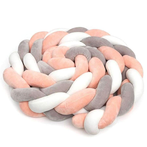 Planet Gates 300CM Baby  Child Soft Knit Knot Ball Long Pillow Strip Baby Bedding Stuffs Kids Room Decoration Baby Bed Bumper