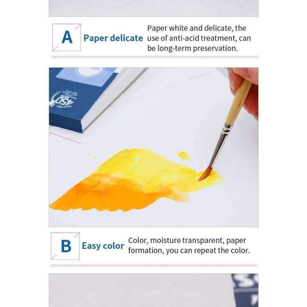 Planet Gates 300g/m2 Professional Watercolor Paper 8K/16K/32K 20Sheets Hand Painted Watercolor Book Creative Art Supplies