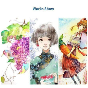 Planet Gates 300g/m2 Professional Watercolor Paper 8K/16K/32K 20Sheets Hand Painted Watercolor Book Creative Art Supplies