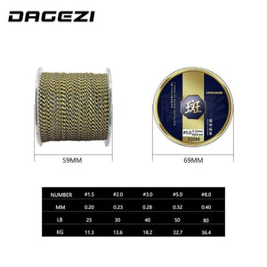 Planet Gates 300m PE Braided Fishing Line 25 30 40 50 80LB Super Strong Multifilament Fishing Line For Carp Fishing Tackle