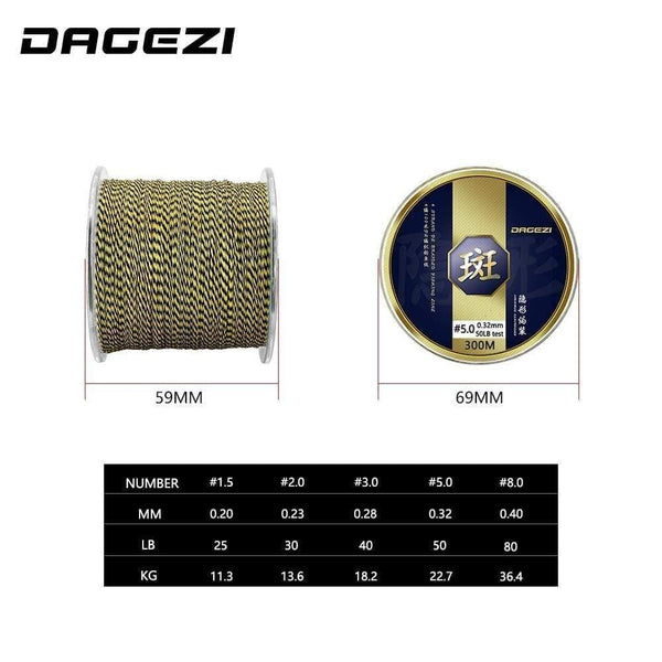 Planet Gates 300m PE Braided Fishing Line 25 30 40 50 80LB Super Strong Multifilament Fishing Line For Carp Fishing Tackle