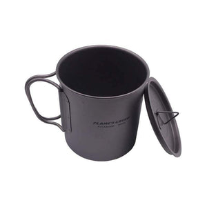 Planet Gates 300ML 450ML Outdoor Hiking Camping Picnic Titanium Pot Mug Bowl 3 in 1 Lightweight Camping Equipment