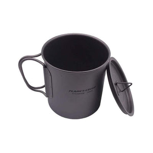 Planet Gates 300ML 450ML Outdoor Hiking Camping Picnic Titanium Pot Mug Bowl 3 in 1 Lightweight Camping Equipment