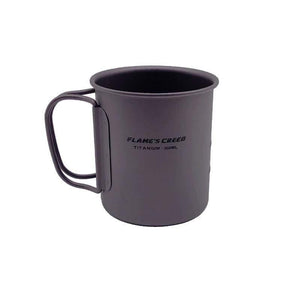 Planet Gates 300ML 450ML Outdoor Hiking Camping Picnic Titanium Pot Mug Bowl 3 in 1 Lightweight Camping Equipment