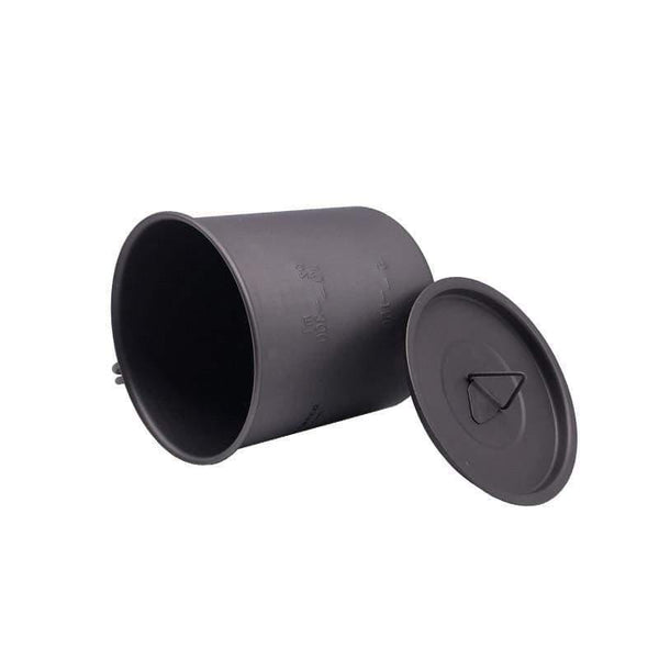 Planet Gates 300ML 450ML Outdoor Hiking Camping Picnic Titanium Pot Mug Bowl 3 in 1 Lightweight Camping Equipment