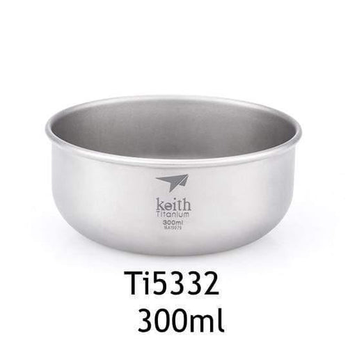 Planet Gates 300ml Camping Pure Titanium Bowls 300ml-900ml Bowls Cookware Tableware Cutlery Ti5333-Ti5338