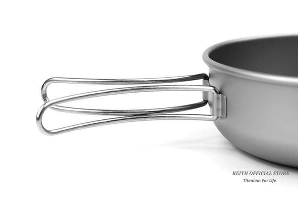 Planet Gates 300ml Camping Titanium Bowls 300ml-600ml With Titanium Folding Handles Folding Bowls Cookware Tableware Cutlery Ti5323-Ti5326