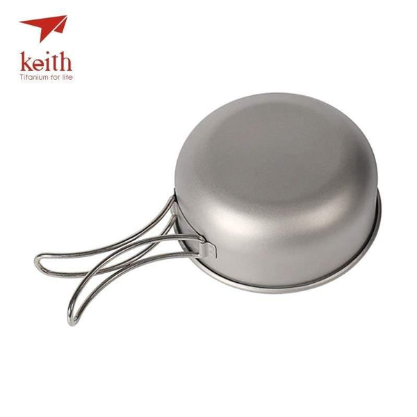 Planet Gates 300ml Camping Titanium Bowls 300ml-600ml With Titanium Folding Handles Folding Bowls Cookware Tableware Cutlery Ti5323-Ti5326