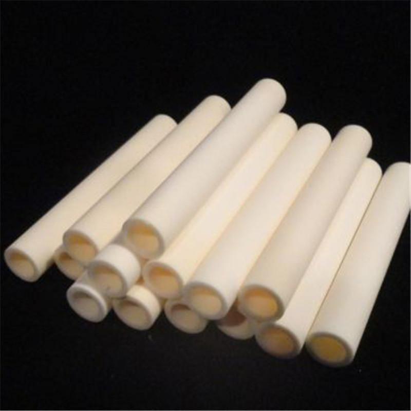300mm Length Insulating Alumina Ceramic Pipe Hollow Burning High Temperature Resistant Corrosion Wear Ceramic Tube Corundum