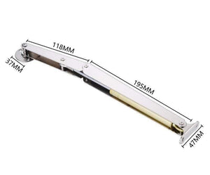 Planet Gates 300N 30KG Hydraulic Furniture Door Lift Support Cabinet Hinges Gas Heavy Load Kitchen Cupboard Tatami Soft Open/Close