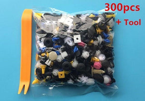 Planet Gates 300PCS Tool 1000PCS Auto Door bumper Mixed car fastener Vehicle Car Bumper Clips Retainer Rivet audio install tools parts stickers