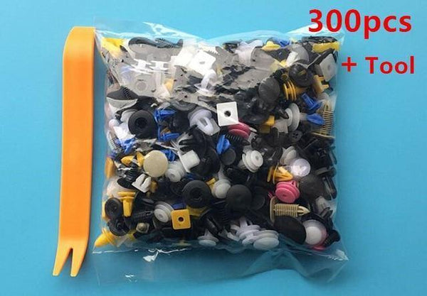 Planet Gates 300PCS Tool 1000PCS Auto Door bumper Mixed car fastener Vehicle Car Bumper Clips Retainer Rivet audio install tools parts stickers