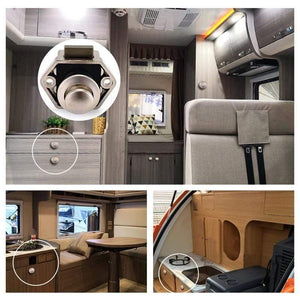 Planet Gates 3010 20 Pack, KAK Car Camper Lock - 20mm Push Lock for Camper Cars, RV Yacht Push lock - Locks for Hardware, Furniture, Cabinets