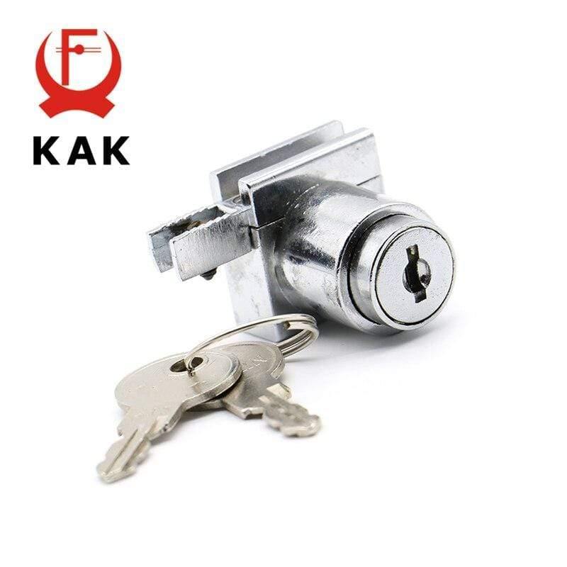 Planet Gates 3010 308 H Glass Lock Zinc Alloy Showcase Sliding Glass Cabinet Door Locks Furniture Hardware For 5-8mm Toughened Glass