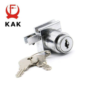 Planet Gates 3010 308 H Glass Lock Zinc Alloy Showcase Sliding Glass Cabinet Door Locks Furniture Hardware For 5-8mm Toughened Glass