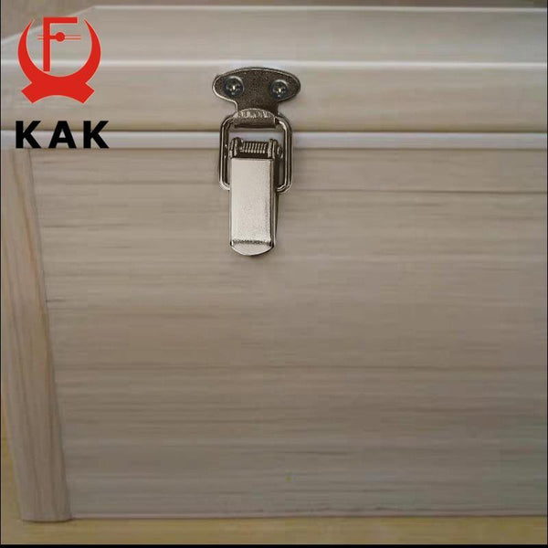 Planet Gates 3010 5PCS KAK J107 Hardware Cabinet Boxes Spring Loaded Latch Catch Toggle Hasp 46*21 Mild Steel Hasp For Sliding Door Simple Window