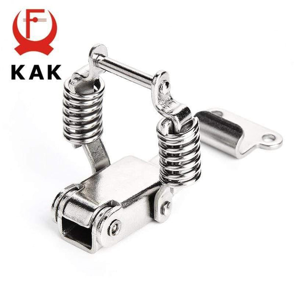 Planet Gates 3010 5PCS KAK J107 Hardware Cabinet Boxes Spring Loaded Latch Catch Toggle Hasp 46*21 Mild Steel Hasp For Sliding Door Simple Window