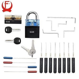 Planet Gates 3010 As shown in Figure 2 Locksmith Practice Lock Tension Wrench Tool Pick Set Hook Combination Padlock Broken Key Extractor Tools Hardware With Cover