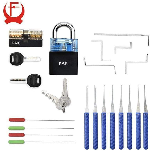 Planet Gates 3010 As shown in Figure 4 Locksmith Practice Lock Tension Wrench Tool Pick Set Hook Combination Padlock Broken Key Extractor Tools Hardware With Cover