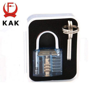 Planet Gates 3010 Blue With Box Transparent Locks Pick Visible Cutaway Mini Practice View Padlock Hasps Training Skill For Locksmith Furniture Hardware