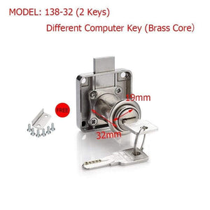 Planet Gates 3010 Brass 138-32 High-grade Desk Drawer Lock Wardrobe Locks Cabinet Locks Furniture Cam Locks