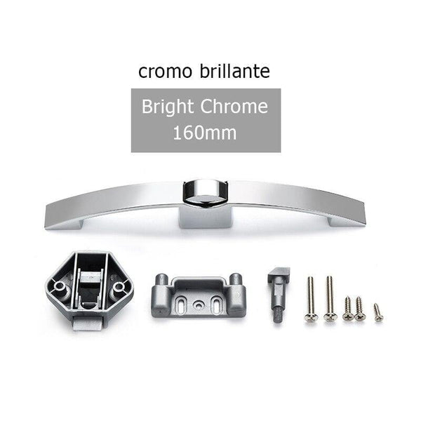 Planet Gates 3010 Bright Chrome 160mm Camper Car Push Lock With Handle RV Caravan Boat Motor Home Cabinet Drawer Latch Button Locks For Furniture Handle Hardware