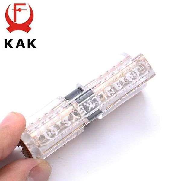 Planet Gates 3010 Cutaway Transparent Copper Locks Training Skill Professional Visible Practice Padlocks Lock Pick Locksmith Supplies