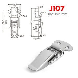 Planet Gates 3010 J107 Cabinet Boxes Spring Loaded Latch Catch Toggle Hasp Mild Steel Hasp For Sliding Door Simple Window Hardware Tool Box Lock