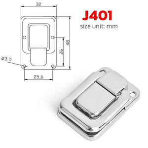 Planet Gates 3010 J401 Cabinet Boxes Spring Loaded Latch Catch Toggle Hasp Mild Steel Hasp For Sliding Door Simple Window Hardware Tool Box Lock
