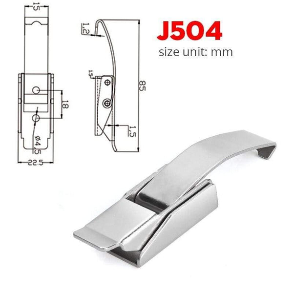 Planet Gates 3010 J504 Cabinet Boxes Spring Loaded Latch Catch Toggle Hasp Mild Steel Hasp For Sliding Door Simple Window Hardware Tool Box Lock