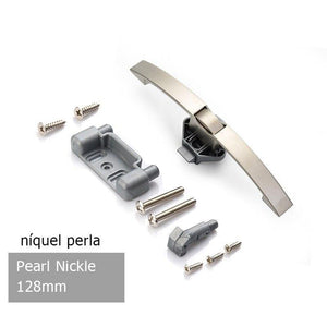 Planet Gates 3010 Pearl Nickel 128mm Camper Car Push Lock With Handle RV Caravan Boat Motor Home Cabinet Drawer Latch Button Locks For Furniture Handle Hardware