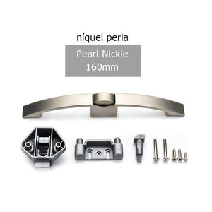 Planet Gates 3010 Pearl Nickel 160mm Camper Car Push Lock With Handle RV Caravan Boat Motor Home Cabinet Drawer Latch Button Locks For Furniture Handle Hardware