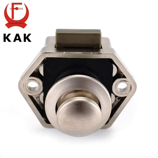 Planet Gates 3010 pearl nikel Camper Car Push Lock Diameter 20mm RV Caravan Boat Motor Home Cabinet Drawer Latch Button Locks For Furniture Hardware