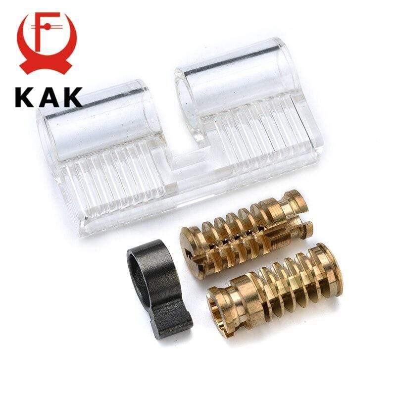 Planet Gates 3010 Removable Transparent DIY Lock Visible Pick Cutaway Practice View Padlock Training Skill For Locksmith Hardware With AB Keys