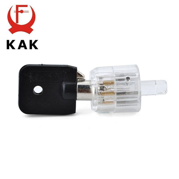 Planet Gates 3010 Seven Core Plum Lock Cylinder Transparent Visible Pick Cutaway Practice View Padlock Training Skill For Locksmith Hardware