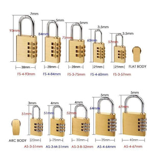 Planet Gates 3010 Solid Brass Copper Security Padlock Password Combination Code Lock For Gym Digital Locker Suitcase Drawer Lock Hardware