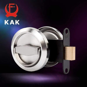 Planet Gates 3010 Stainless Steel 304 Recessed Invisible Cup Handle Privacy Hidden Door Locks Cabinet Pulls Handle Fire Proof Disk Ring Lock