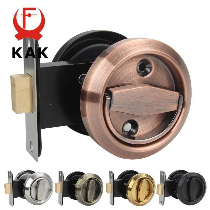 Planet Gates 3010 Stainless Steel 304 Recessed Invisible Cup Handle Privacy Hidden Door Locks Cabinet Pulls Handle Fire Proof Disk Ring Lock