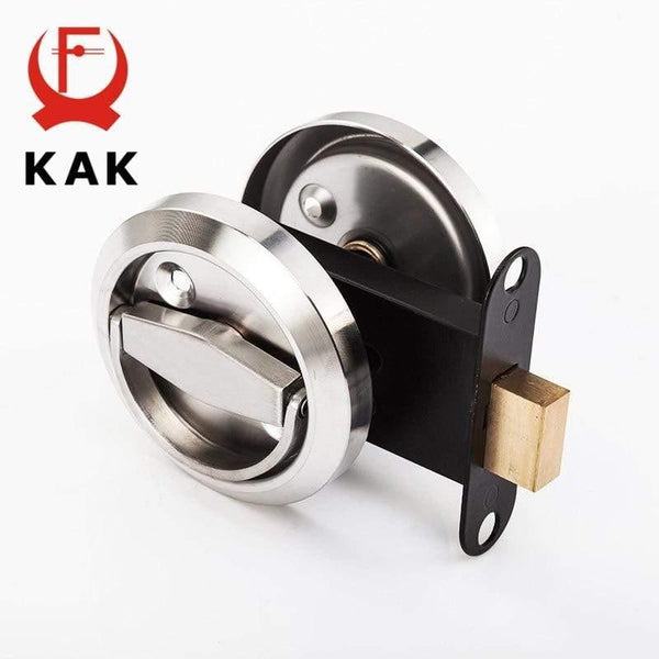 Planet Gates 3010 Stainless Steel 304 Recessed Invisible Cup Handle Privacy Hidden Door Locks Cabinet Pulls Handle Fire Proof Disk Ring Lock