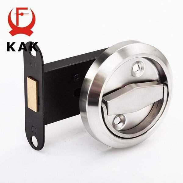 Planet Gates 3010 Stainless Steel 304 Recessed Invisible Cup Handle Privacy Hidden Door Locks Cabinet Pulls Handle Fire Proof Disk Ring Lock