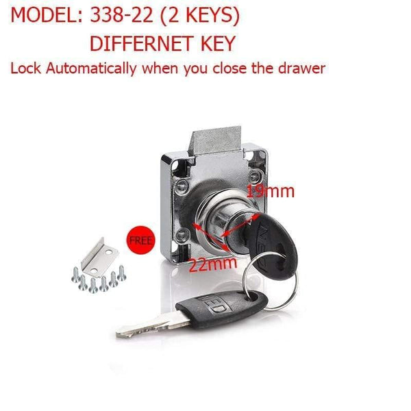 Planet Gates 3010 Zinc 338-22 High-grade Desk Drawer Lock Wardrobe Locks Cabinet Locks Furniture Cam Locks